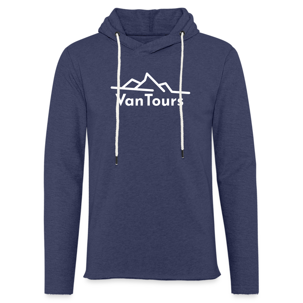 Leichtes Kapuzensweatshirt Unisex - Navy meliert