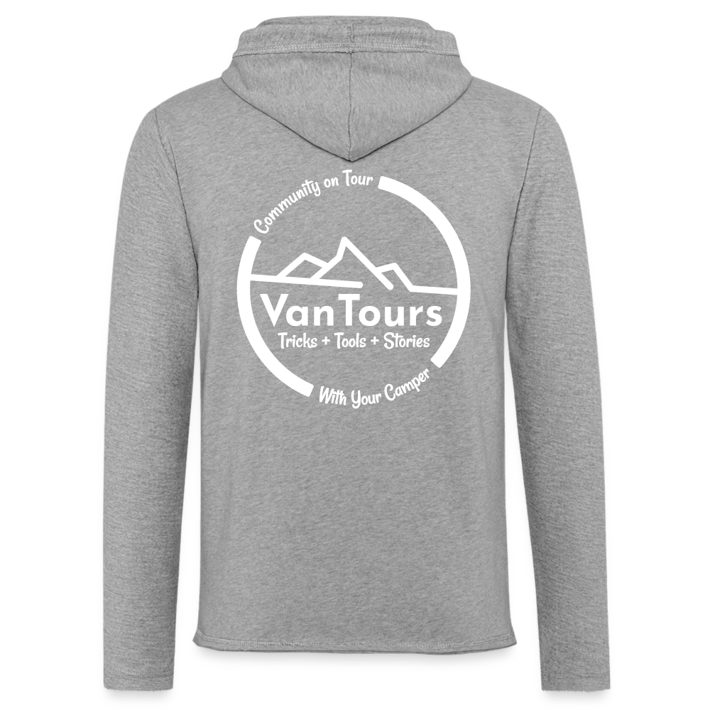 Leichtes Kapuzensweatshirt Unisex - Grau meliert