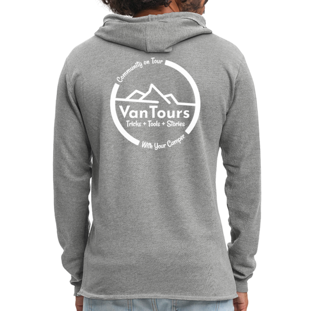 Leichtes Kapuzensweatshirt Unisex - Grau meliert