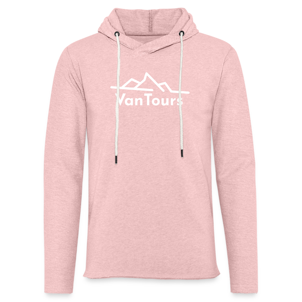 Leichtes Kapuzensweatshirt Unisex - Rosa-Creme meliert